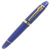 Gullor Heavy Large Fountain Pen 159, Gold Trim, Medium Nib (0.5 mm), Blue view 2