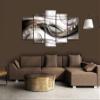 B&D XXL - Canvas and Acrylic Glass Picture, Diamond Ornament, 100 x 50 cm, 5-Piece view 2
