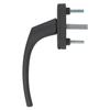 16 x Aluminum Window Handles, Gray RAL 7016, 45 mm Spindle view 4