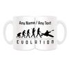 UNIGIFT Personalized Large Kayak Mug, White, Evolution Wrapped Design view 1