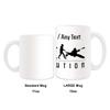 UNIGIFT Personalized Large Kayak Mug, White, Evolution Wrapped Design view 2