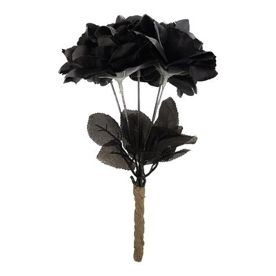 Horror-Shop Black Gothic Rose Bouquet
