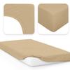 Jacobson Jersey Fitted Sheet (Beige, 180x200-200x200 cm) view 2