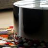 SalesFever Kuba Round Black High-Gloss MDF Coffee Table, 60 cm view 3