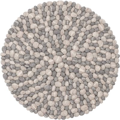 myfelt Ernie Felt Ball Rug - 90 cm, Ideal for Bedroom, Living Room, Children's Room, Hallway & Bathroom