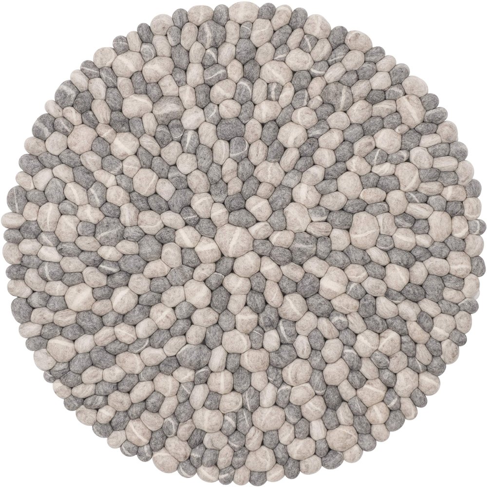 myfelt Ernie Felt Ball Rug - 90 cm, Ideal for Bedroom, Living Room, Children's Room, Hallway & Bathroom