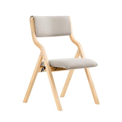 SoBuy Folding Wooden Chair, Upholstered, Fully Assembled, 49 x 80 x 54 cm