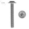 M6 x 30 ISO 7380 Stainless Steel A2 Flanged Button-Head Screws with Hex Socket, 50-Pack view 3
