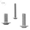 M6 x 30 ISO 7380 Stainless Steel A2 Flanged Button-Head Screws with Hex Socket, 50-Pack view 4