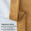 HPD Signature Velvet Blackout Curtain, 50 x 96 in, Amber Gold, 1 Panel view 2