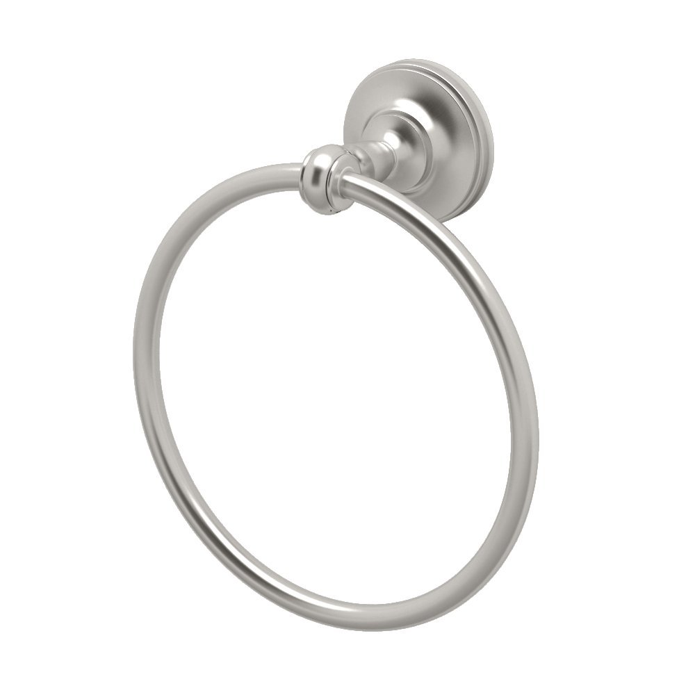 Gatco 4022 Tavern Towel Ring, Satin Nickel, 6.5 in