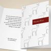 Kartenkaufrausch 100-Card Christmas Set, Elegant Business Cards with Jumping Deer view 1
