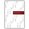 Kartenkaufrausch 100-Card Christmas Set, Elegant Business Cards with Jumping Deer view 2