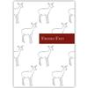 Kartenkaufrausch 100-Card Christmas Set, Elegant Business Cards with Jumping Deer view 3