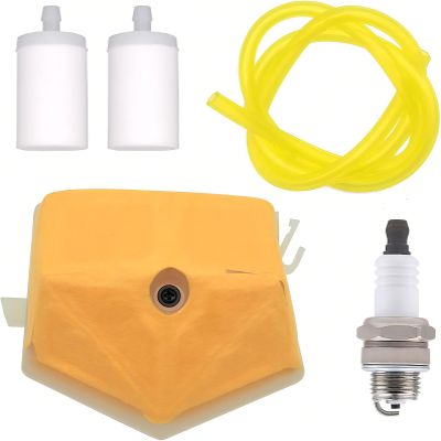 Fitbest Spark Plug, Air Filter, Fuel Filters and Fuel Line for Husqvarna 51/55 Chainsaws