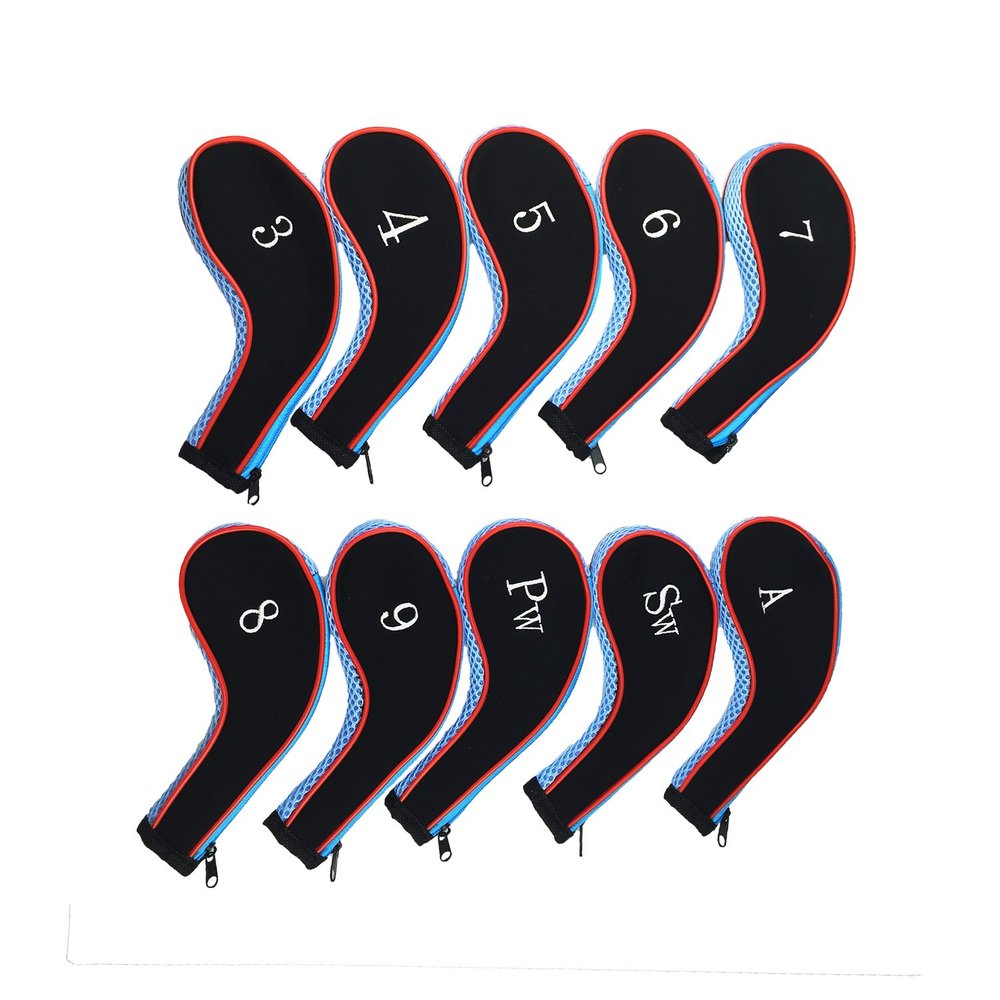 Txian Neoprene Golf Club Headcovers, 10-Piece Set