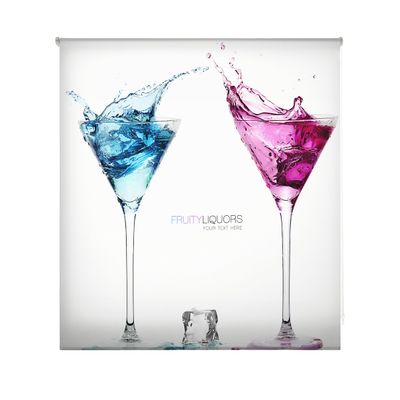 blindecor w-c-33515 Translucent Digital-Printed Roller Blind, 110 x 180 cm