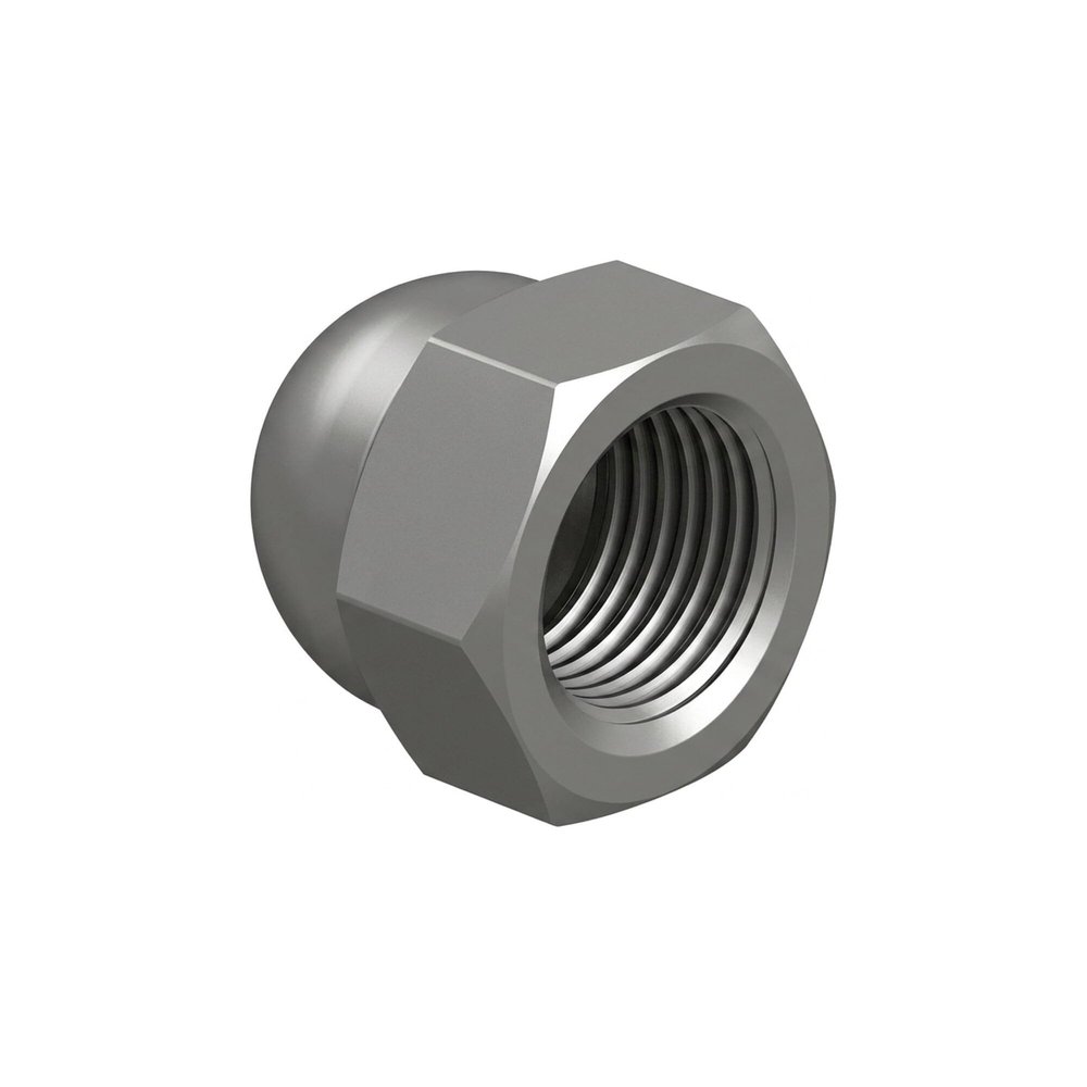 DIN 1587 M3 x 0.5 Plain Steel Cap Nuts, 100 pcs