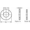 ISO 7090 Size 12 Washers (13 x 24 x 2.5 mm), 300 HV, Form B Flat with Chamfer, Hot-Dip Galvanized Steel, 50-Pack view 3