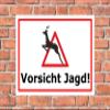 Melis-Folienwerkstatt Caution: Hunting Sticker, 45 x 30 cm, 20 VAR, S00351-013-B view 2