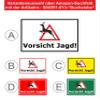 Melis-Folienwerkstatt Caution: Hunting Sticker, 45 x 30 cm, 20 VAR, S00351-013-B view 3