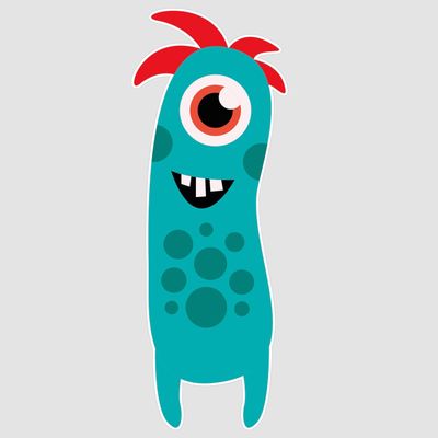 atFoliX Monster Benny Sticker, Size L, FX Sticker