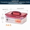 LOCK & LOCK BPA-Free Rectangular Pickle and Kimchi Fermentation Storage Container (3.6 L) view 2