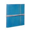 Turquoise Leather Photo Album, 30 Pages, for 120 Photos, 15.2 x 10.2 cm or 152.7 x 12.7 cm, Fair Trade, Handmade, for Scrapbooking and Crafts, 26 x 24 cm view 1