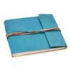 Turquoise Leather Photo Album, 30 Pages, for 120 Photos, 15.2 x 10.2 cm or 152.7 x 12.7 cm, Fair Trade, Handmade, for Scrapbooking and Crafts, 26 x 24 cm view 3