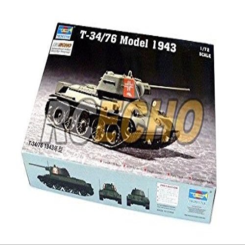 RCECHO Trumpeter T-34/76 Model 1943 1/72 Scale Model Kit 07208