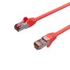 Kabelbude.eu Cat 6A S/FTP PIMF Ethernet LAN Cable, GHMT, Halogen-Free, RJ45, Red, 7.5 m view 1