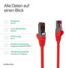 Kabelbude.eu Cat 6A S/FTP PIMF Ethernet LAN Cable, GHMT, Halogen-Free, RJ45, Red, 7.5 m view 3