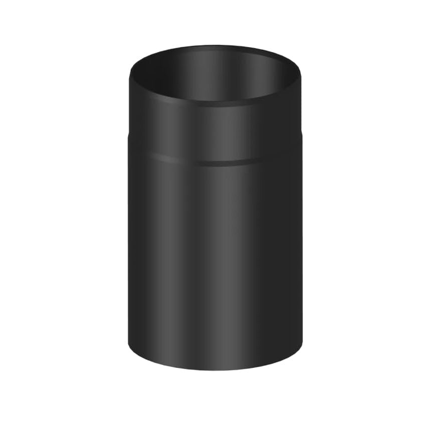 Jeremias Stove Pipe Length Section, 250 mm, Cuttable, Black, 120 mm