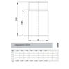 Jeremias Stove Pipe Length Section, 250 mm, Cuttable, Black, 120 mm view 2