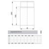 Jeremias Stove Pipe Length Section, 250 mm, Cuttable, Black, 120 mm view 3