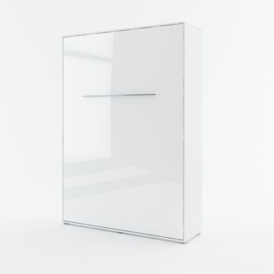 Concept PRO Vertical Wall Bed, 140 x 200 cm, White/High-Gloss White