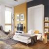 Concept PRO Vertical Wall Bed, 140 x 200 cm, White/High-Gloss White view 2