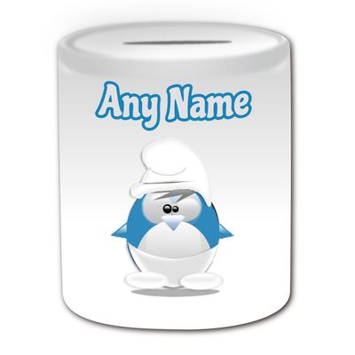 UNIGIFT Piggy Bank with Smurf Motif, Funny Anime/Superhero Costume