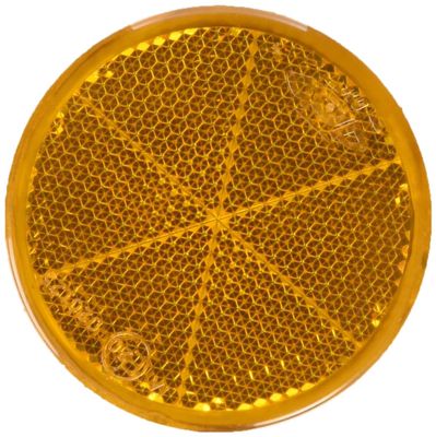 Valeryd 3160041 Round Self-Adhesive Reflector, Yellow