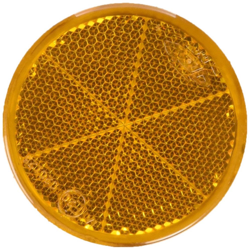 Valeryd 3160041 Round Self-Adhesive Reflector, Yellow