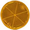 Valeryd 3160041 Round Self-Adhesive Reflector, Yellow view 1