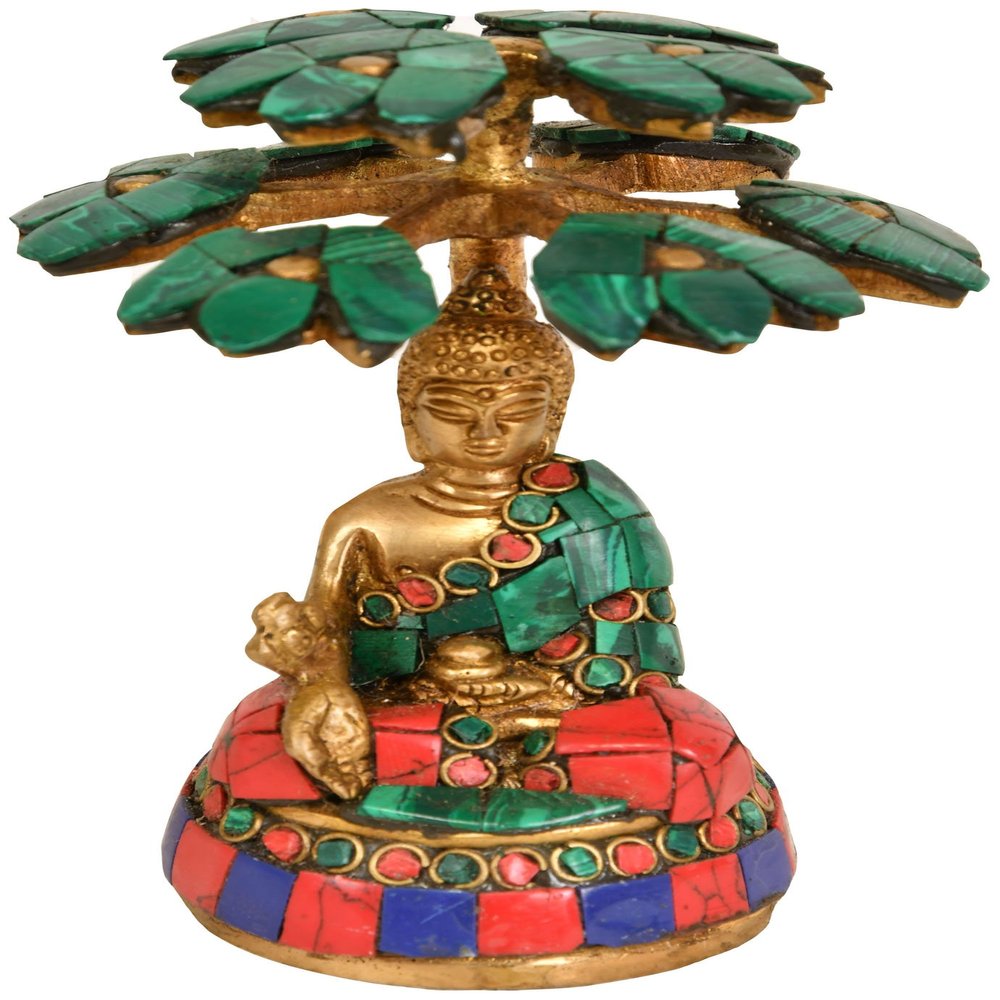 Exotic India zck01 Tibetan-Buddhist Deity, the Medicine Buddha Under the Tree