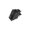 R13-243A-02-BB-2D SPST Rocker Switch, 2 Positions, OFF-ON, 4A/250VAC, Black, Missing 50m SCI view 1