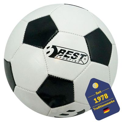 BEST SPORTING SUPERSTAR Classic Soccer Ball | Size 5 | White | Durable Training Ball