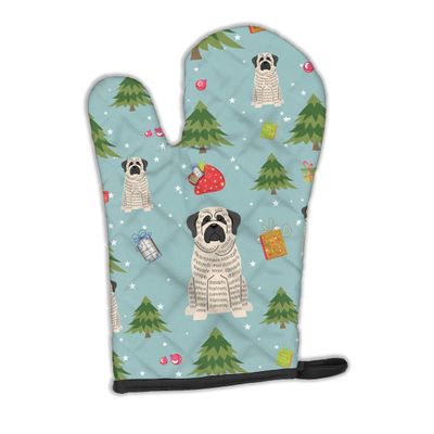 Caroline's Treasures bb4676ovmt Christmas Brindle Mastiff White Oven Mitt, 30.5 x 21.6 cm, Multicolor