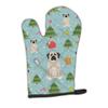 Caroline's Treasures bb4676ovmt Christmas Brindle Mastiff White Oven Mitt, 30.5 x 21.6 cm, Multicolor view 1