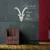 Wandtattooladen Wall Decal - Zodiac Sign - Capricorn, 110 x 65 cm, Light Gray view 2