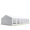 TOOLPORT Party Tent 6 x 14 m, Flame-Retardant, Waterproof, White PVC Canopy view 1