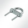 LYSEL Eye Bracket, Round Steel U-Bolt, U-Clamp M5 x 78 mm view 2