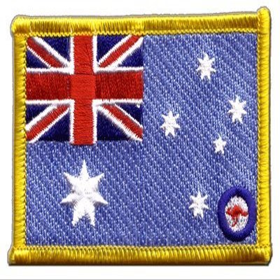 Flaggenfritze Royal Australian Air Force Patch, 5.5 x 8.5 cm